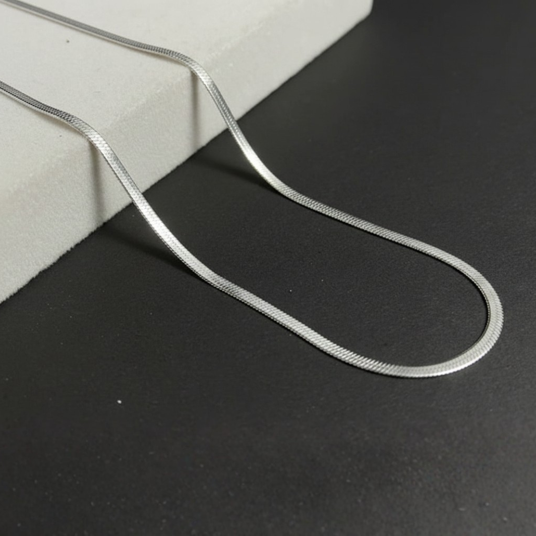 Herringbone Snake Chain Necklace