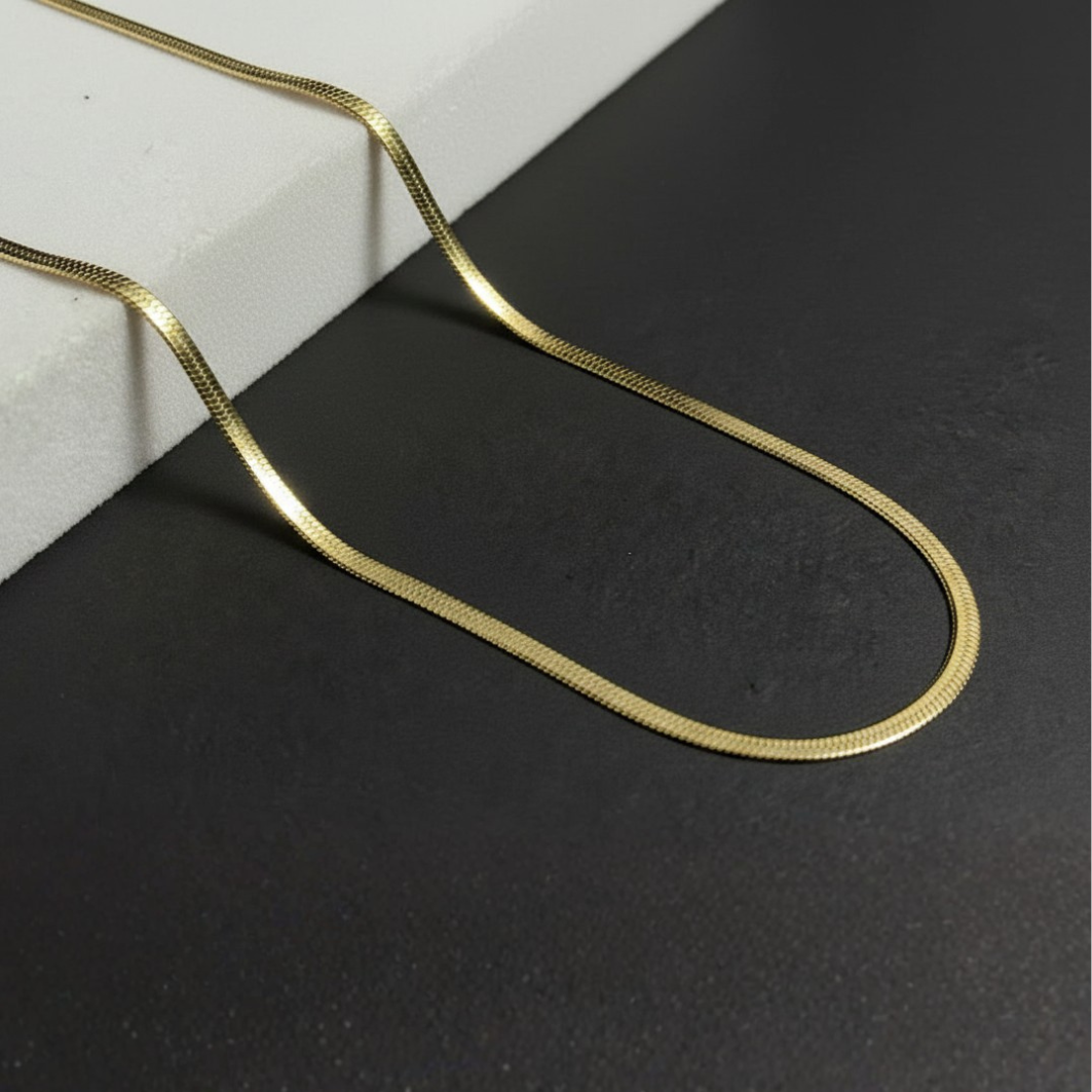 Herringbone Snake Chain Necklace