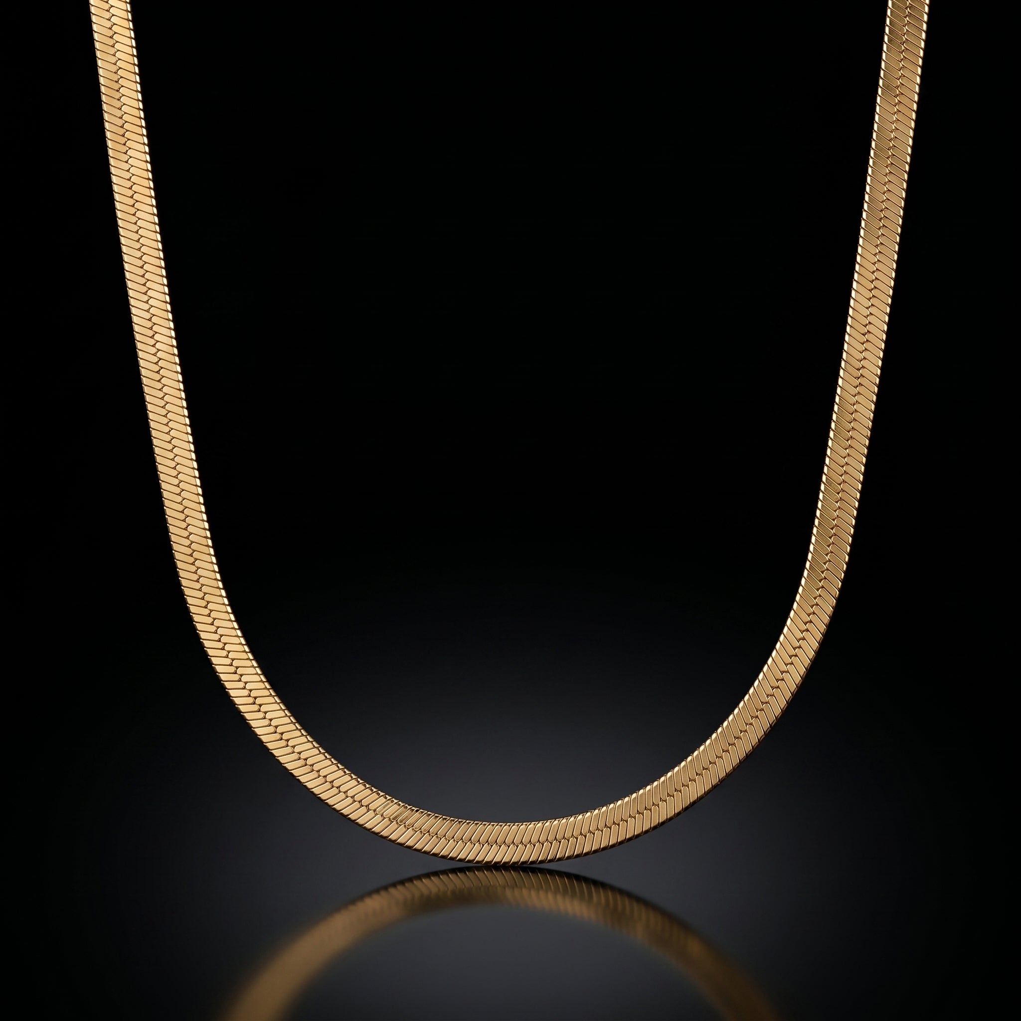 Herringbone Snake Chain Necklace