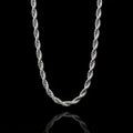 Silver Rope Chain Necklace