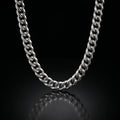 Silver Double Cuban Link Chain