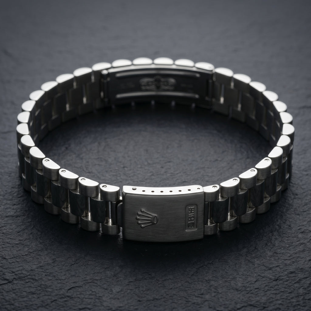President-Style Bracelet — Silver