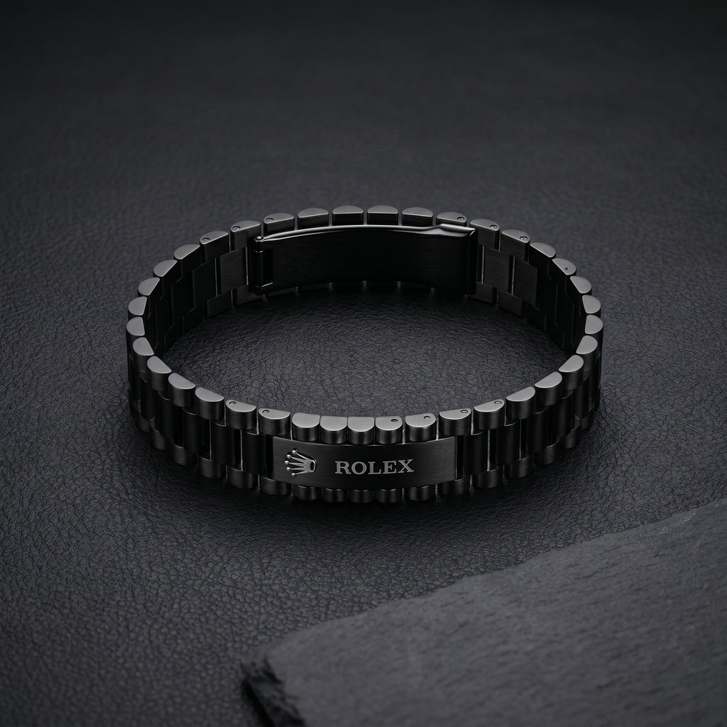 President-Style Bracelet — Black
