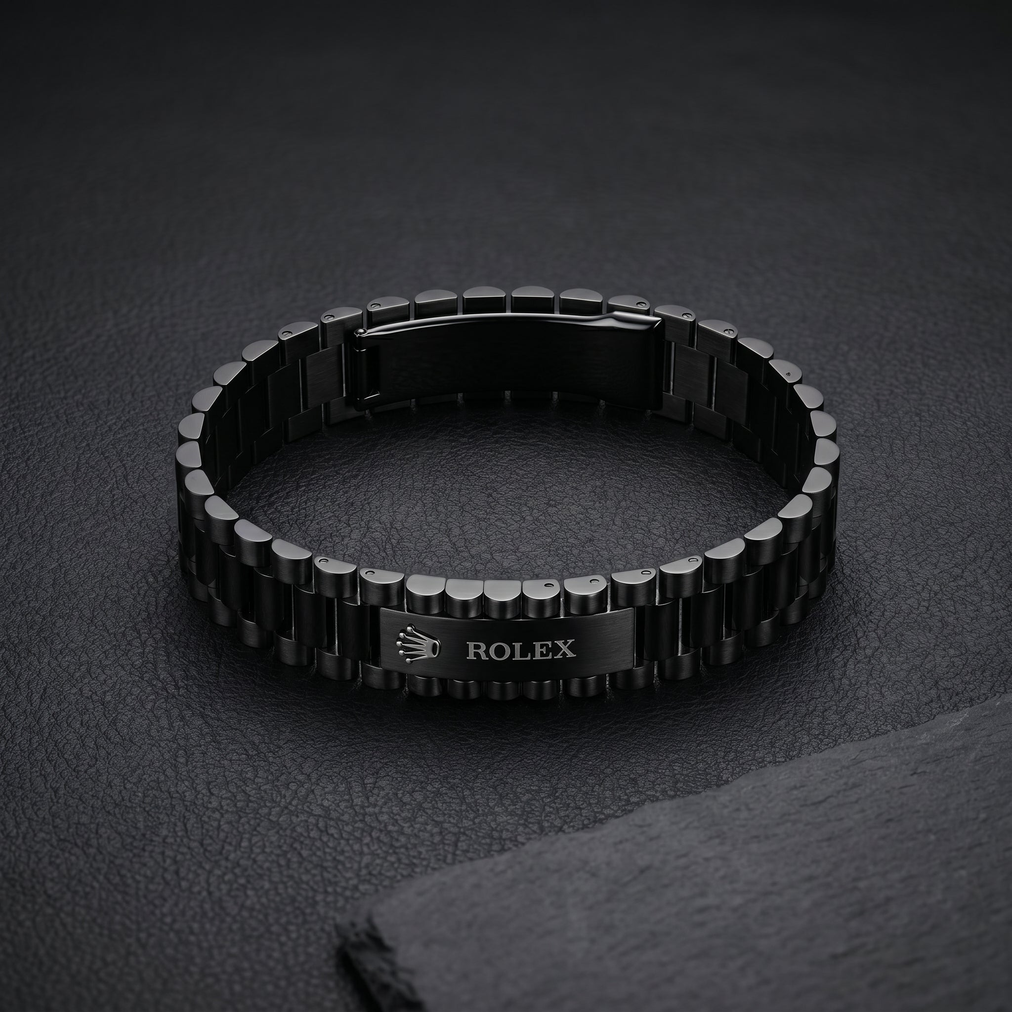 President-Style Bracelet — Black