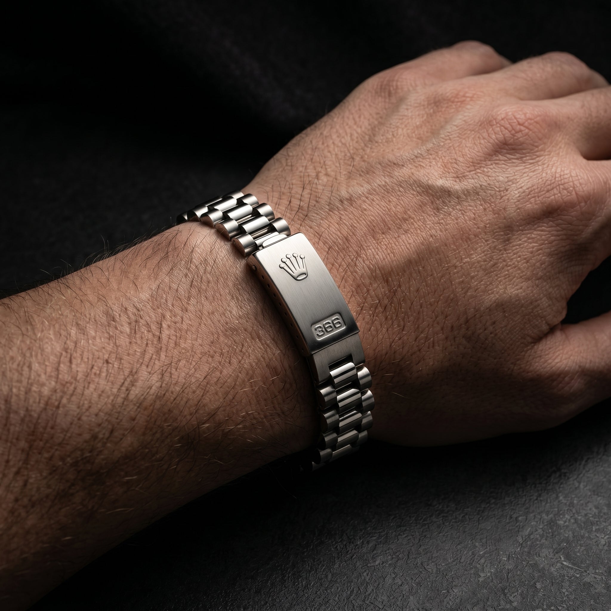 President-Style Bracelet — Silver