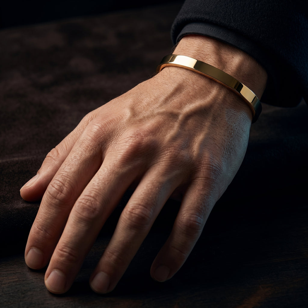 Minimalist Flat Cuff Bracelet