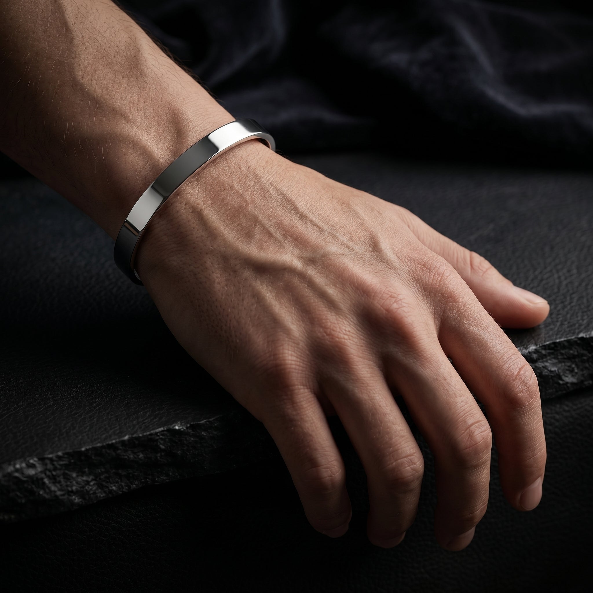 Minimalist Flat Cuff Bracelet