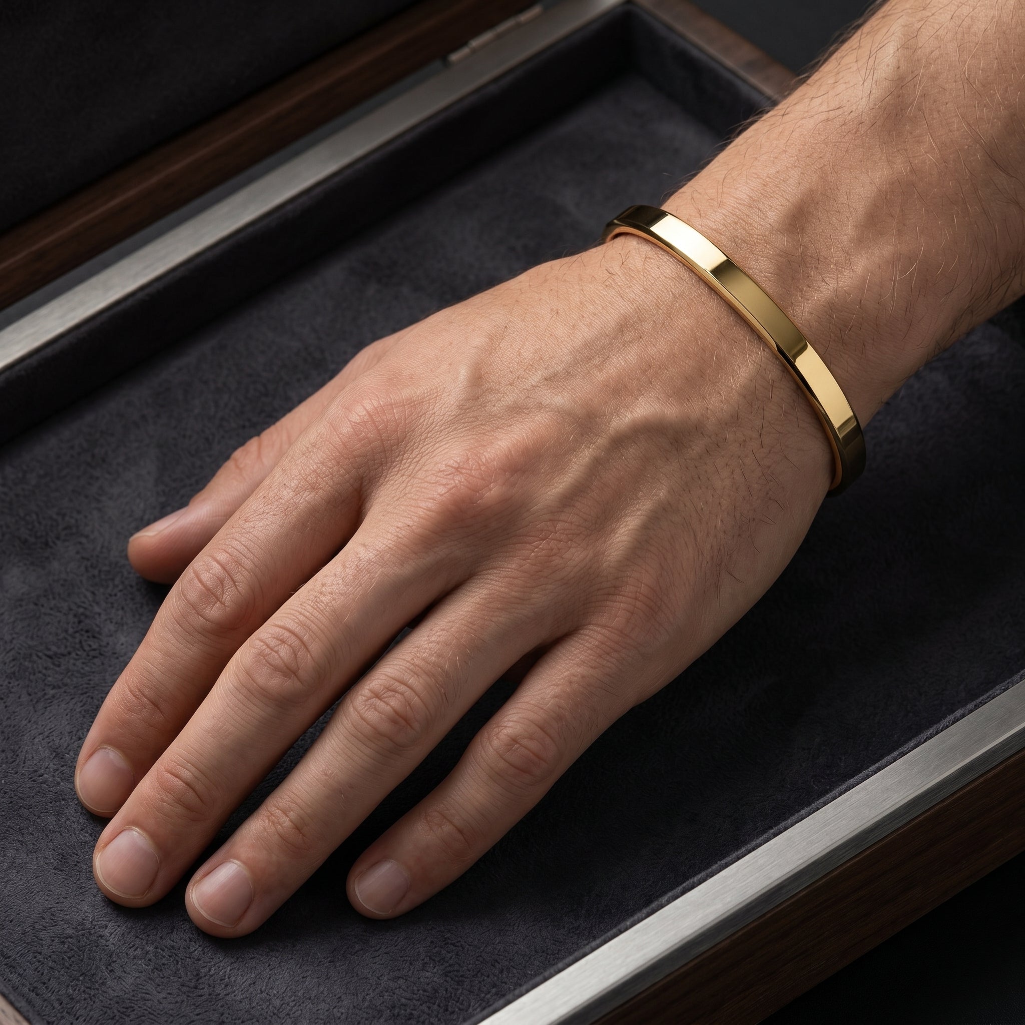 Minimalist Flat Cuff Bracelet